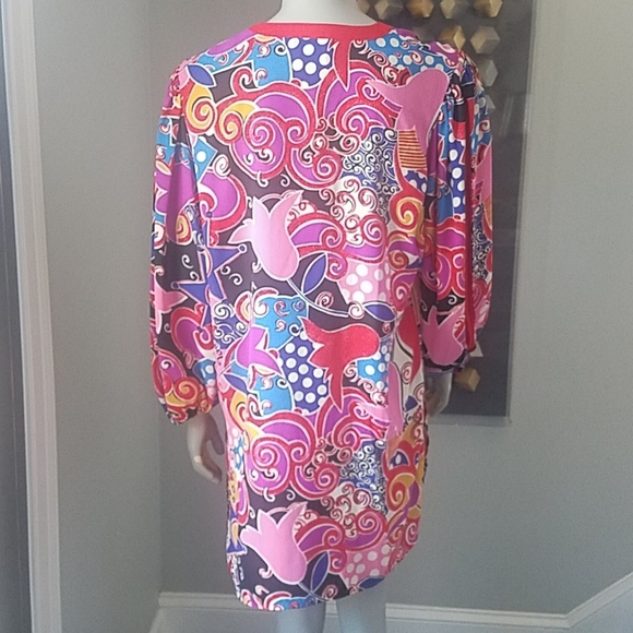 Diane Freis Original Vintage Tunic Abstract - Picture 4 of 7